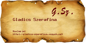 Gladics Szerafina névjegykártya